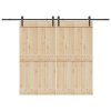 vidaXL Sada příslušenství pro posuvné dveře 305 cm ocelová černá