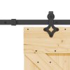 vidaXL Posuvné dveře s kováním 70 x 210 cm masivní borové dřevo