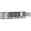 vidaXL TV skříňka šedá sonoma 160 x 35 x 41 cm kompozitní dřevo a kov