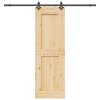 vidaXL Posuvné dveře s kováním 70 x 210 cm masivní borové dřevo