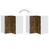 vidaXL Kuchyňská nástěnná rohová skříňka Kalmar kouřový dub kompozitní