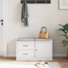 vidaXL Lavice do předsíně "SANDNES" Bílá 87x40x50 cm Borovicový masiv
