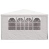 vidaXL Profesionální party stan s bočnicemi 4 x 9 m bílý 90 g/m²