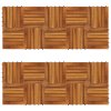 vidaXL Terasové dlaždice vertikální vzor 30 x 30 cm akácie 20 ks