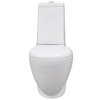 vidaXL Keramické WC a bidet bílé
