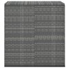 vidaXL Zahradní úložný box PE ratan 100 x 49 x 103,5 cm šedý