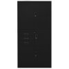 vidaXL Kancelářská skříň černá 90 x 40 x 180 cm ocel