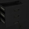 vidaXL Kancelářská skříň černá 90 x 40 x 180 cm ocel