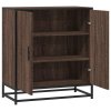 vidaXL Příborník hnědý dub 68 x 35 x 76 cm kompozitní dřevo a kov