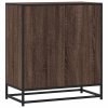 vidaXL Příborník hnědý dub 68 x 35 x 76 cm kompozitní dřevo a kov