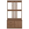 vidaXL Předsíňový strom SANDNES 87x40x159,5cm Borovicový masiv