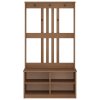 vidaXL Předsíňový strom SANDNES 87x40x159,5cm Borovicový masiv