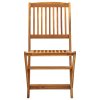 vidaXL Skládací zahradní židle 2 ks masivní akáciové dřevo