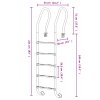 vidaXL Bazénový žebřík 54 x 38 x 211 cm nerezová ocel 304