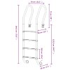 vidaXL Bazénový žebřík 54 x 38 x 184,5 cm nerezová ocel 304