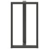 vidaXL Nohy barového stolu ve tvaru T, 2 ks, antracitové, 60 x 35 x (100-101) cm, ocel