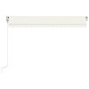 vidaXL Automatická zatahovací markýza 400 x 350 cm krémová