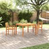 vidaXL Zahradní jídelní souprava 3 pcs Hnědá masivní akáciové dřevo