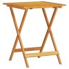 vidaXL Skladací bistro sada 3 pcs Hnědá Masivní akátové dřevo