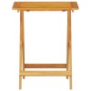 vidaXL Skladací bistro sada 3 pcs Hnědá Masivní akátové dřevo