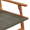 vidaXL Zahradní nábytek Šedá 122 x 78 x 73cm Masivní akáciové dřevo