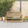 vidaXL Zahradní nábytek Béžová 78 x 122 x 73 cm Masivní akáciové dřevo
