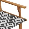vidaXL Zahradní nábytek 2 pcs Černá a bílá 67 x 78 x 73 cm
