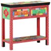 vidaXL Konzolový stolek se zásuvkou Vícebarevný 80 x 35 x 76 cm