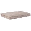 vidaXL Polštář na pohovku Světle hnědá 120 x 80 x 12 cm textil