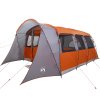 vidaXL Rodinný stan se střechou Šedá a oranžová 576 x 325 x 213 cm