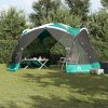 vidaXL Stany se střechou mořská zeleň 434 x 434 x 230 cm Polyester