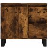 vidaXL Koupelnová skříňka kouřový dub 65 x 33 x 60 cm kompozitní dřevo