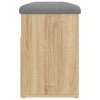 vidaXL Lavice s botníkem dub sonoma 82 x 32 x 45,5 cm kompozitní dřevo
