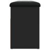 vidaXL Lavice s botníkem černá 82 x 32 x 45,5 cm kompozitní dřevo