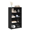 vidaXL Skříň highboard černá 70 x 41 x 124 cm kompozitní dřevo