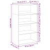 vidaXL Skříň highboard černá 70 x 41 x 124 cm kompozitní dřevo