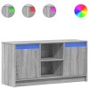 vidaXL TV skříňka s LED šedá sonoma 100 x 34 x 50 cm kompozitní dřevo
