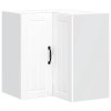vidaXL Kuchyňská nástěnná rohová skříňka "Lucca" bílý kompozit