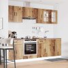vidaXL 8dílná sada kuchyňských skříněk "Kalmar" staré dřeva kompozit