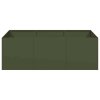 vidaXL Truhlík olivově zelený 120x80x40 cm ocel