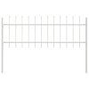 vidaXL Zahradní plot WOERDEN 4 ks 6,8 x 0,6 m Práškově lakovaná ocel
