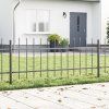 vidaXL Zahradní plot WOERDEN 8 ks 13,6 x 0,6 m Práškově lakovaná ocel