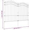 vidaXL Zahradní plot Woerden s kopím nahoře černý 240 x 150 cm ocelový