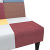 vidaXL 2místná rozkládací pohovka textil