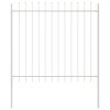 vidaXL Zahradní plot Bílá 15.3 x 1.5 m Práškově lakovaná ocel