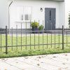 vidaXL Zahradní plot Woerden 2 pcs Šedá