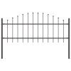 vidaXL Zahradní plot Woerden 8 pcs Šedá