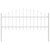 vidaXL Zahradní plot Woerden 5 pcs Bílá