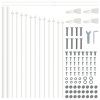 vidaXL Zahradní plot Woerden 5 pcs Bílá