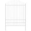 vidaXL Zahradní plot 5 pcs Bílá 170 x 225 cm Práškově lakovaná ocel